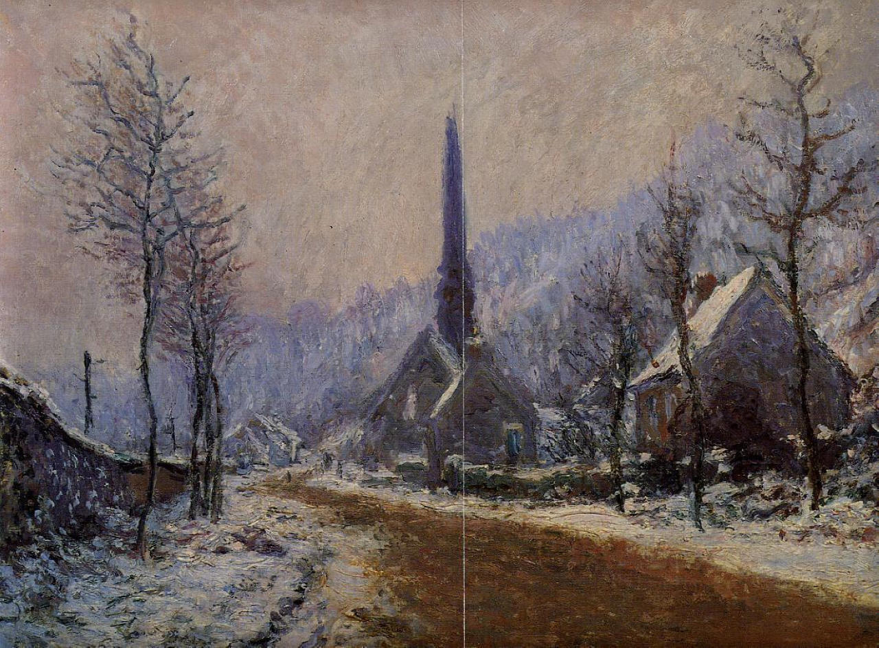 Church at Jeufosse, Snowy Weather 1893